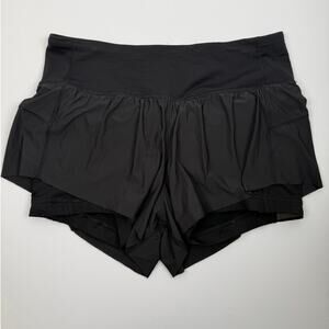 Lululemon Speed Up Short Black Dual Layer Size 6 Running Athletic